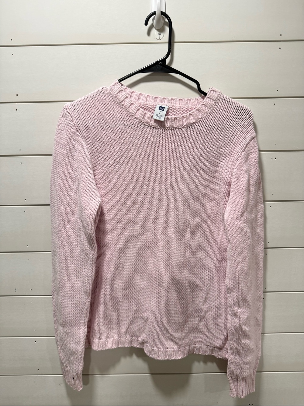 GAP Light Pink Crewneck Knit Sweater